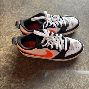 Nike Kids' Sneakers in Black, White, and Orange